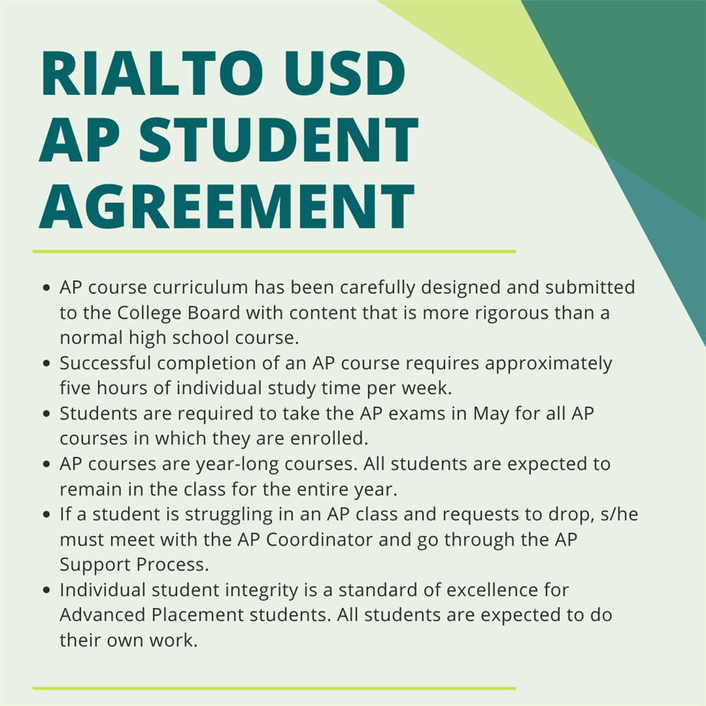 AP Student Agreement
